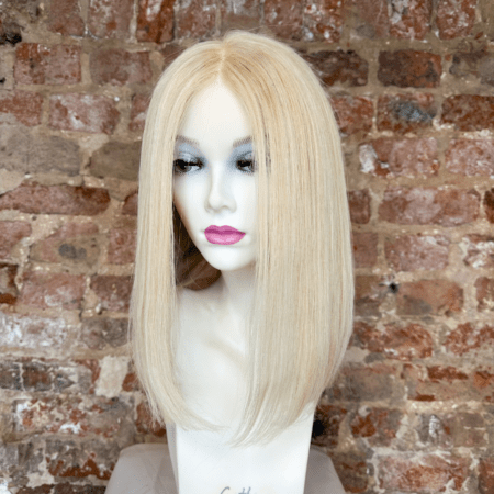Lauren human hair wig blonde bob